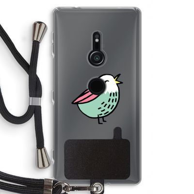 Birdy: Sony Xperia XZ2 Transparant Hoesje met koord