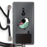 Birdy: Sony Xperia XZ2 Transparant Hoesje met koord