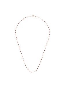 Gigi Clozeau collier en or 18ct à détails de perles - Rouge