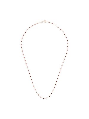 Gigi Clozeau collier en or 18ct à détails de perles - Rouge