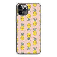 Ananas: iPhone 11 Pro Transparant Hoesje
