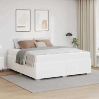 Bedframe Wit 180 x 200 cm Kunstleer