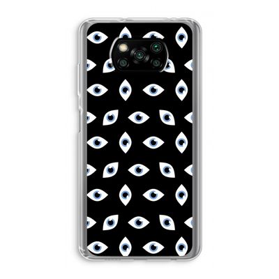 Eyes pattern: Xiaomi Poco X3 Pro Transparant Hoesje