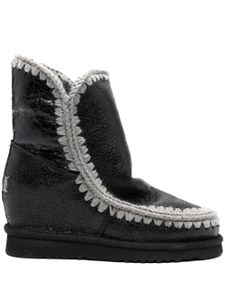 Mou bottines Eskimo 24 mm à coutures contrastantes - Noir