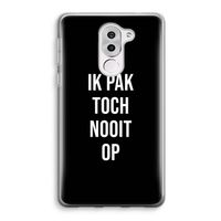 Ik pak nooit op - Zwart: Honor 6X Transparant Hoesje