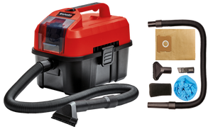 Einhell TE-VC 18/10 Li-Solo 10 l Zwart, Rood