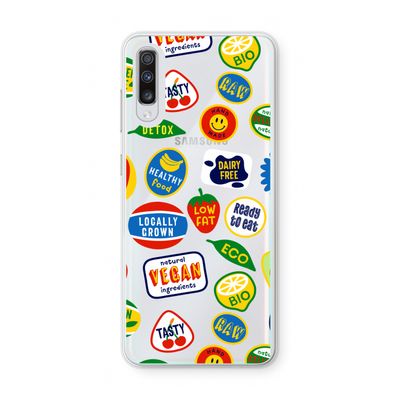 Fruitsticker: Samsung Galaxy A70 Transparant Hoesje