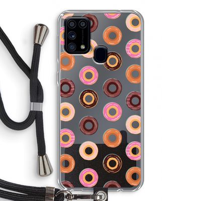 Donuts: Samsung Galaxy M31 Transparant Hoesje met koord