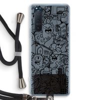 Vexx Black City : Sony Xperia 5 II Transparant Hoesje met koord