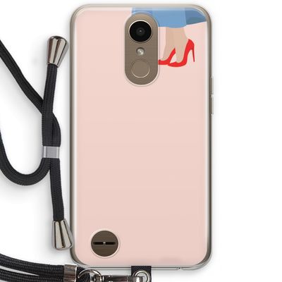 High heels: LG K10 (2017) Transparant Hoesje met koord