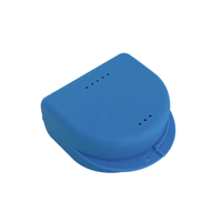 Gebitsbakje voor Protheses, Beugels, Bitjes - Lichtblauw - Medium