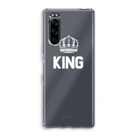 King zwart: Sony Xperia 5 Transparant Hoesje