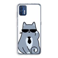 Cool cat: Motorola Moto G9 Plus Transparant Hoesje