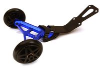 Billet Machined Wheelie bar- Traxxas Rustler 4X4 (C28689BLUE) - thumbnail