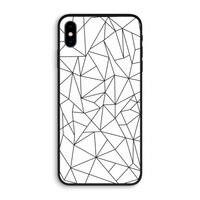 Geometrische lijnen zwart: iPhone XS Max Biologisch afbreekbaar hoesje