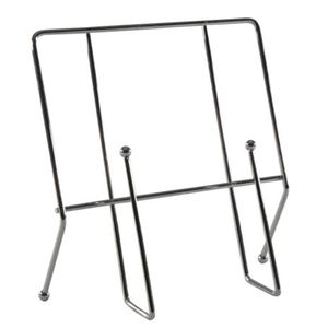 Svenska living Kookboekstandaard/houder - chroom - RVS - 23 cm   -