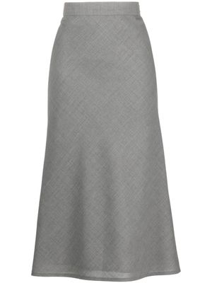 Thom Browne jupe Fresco mi-longue - Gris
