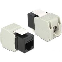 Delock 86340 Keystone-module RJ45-aansluiting > LSA Cat.6 UTP zwart