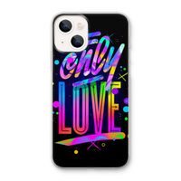 Only Love: iPhone 13 mini Transparant Hoesje Only Love: iPhone 13 mini Transparant Hoesje