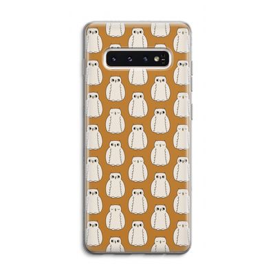 Uilen: Samsung Galaxy S10 4G Transparant Hoesje
