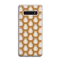 Uilen: Samsung Galaxy S10 4G Transparant Hoesje