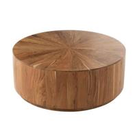 J-Line Salontafel Rond Acacia Hout|Mdf Naturel - thumbnail