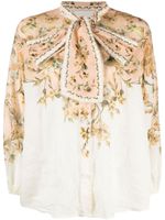 ZIMMERMANN blouse Chintz à col noué - Rose