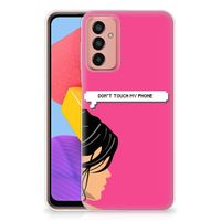 Samsung Galaxy M13 | M23 Silicone-hoesje Woman Don't Touch My Phone - thumbnail