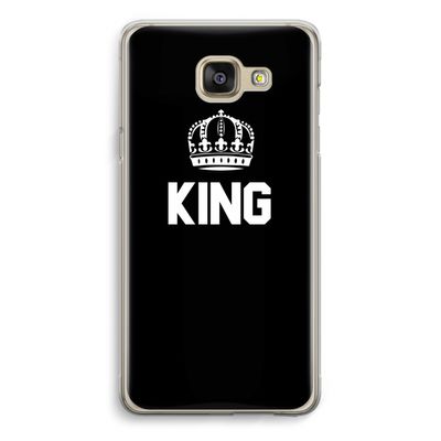 King zwart: Samsung Galaxy A5 (2016) Transparant Hoesje