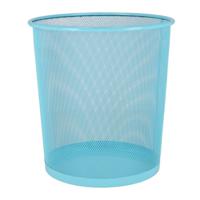 Kantoor prullenbak/papiermand 12 liter blauw - thumbnail