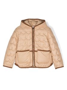 Chloé Kids veste matelassée à capuche - Tons neutres