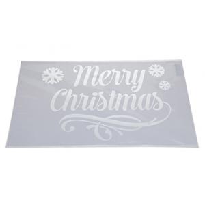 Kerst raamsjabloon - Merry Christmas plaatjes - 54 cm - raamdecoratie - raamversiering