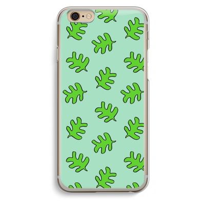 Groene blaadjes: iPhone 6 / 6S Transparant Hoesje