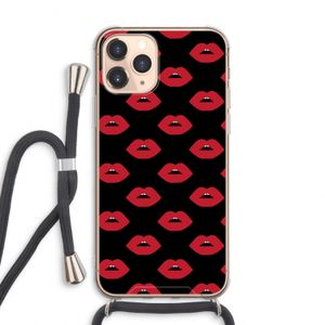 Lips: iPhone 11 Pro Max Transparant Hoesje met koord