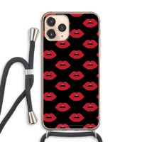 Lips: iPhone 11 Pro Max Transparant Hoesje met koord