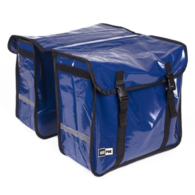 Lastpak Dubbele Fietstas 46 liter Bisonyl Blauw Lastpak Dubbele Fietstas 46 liter Bisonyl Blauw