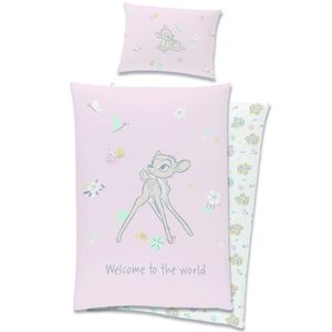 Disney Bambi BABY dekbedovertrek Welcome - 100 x 135 cm - Katoen