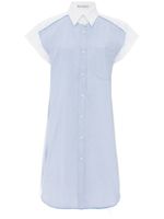 JW Anderson robe-chemise à détail superposé - Bleu