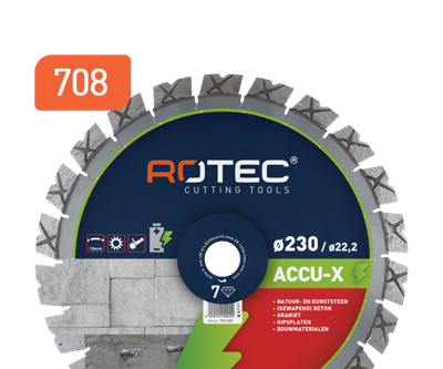 Rotec Diamantzaagblad 'Accu-X' | Ø350xØ20,0 - 708.3502 Rotec Diamantzaagblad 'Accu-X' | Ø350xØ20,0 - 708.3502