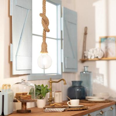Scheepstouwlamp hanglamp &apos;Poseidon&apos; touwlamp E27 150cm