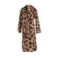 Zo Home Flanel Fleece Badjas Giraffe - brown - M