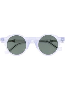 VAVA Eyewear lunettes de soleil à monture ronde transparente - Gris