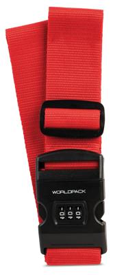 Worldpack Kofferriem met Cijferslot Rood
