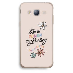 Tough Life: Samsung Galaxy J3 (2016) Transparant Hoesje