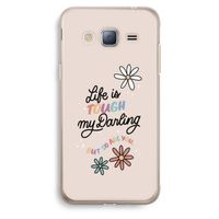 Tough Life: Samsung Galaxy J3 (2016) Transparant Hoesje Tough Life: Samsung Galaxy J3 (2016) Transparant Hoesje