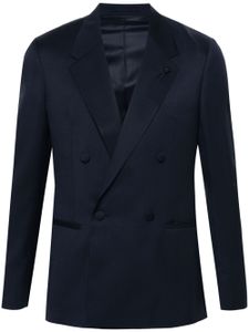 Lardini blazer boutonné à détail de broche - Bleu