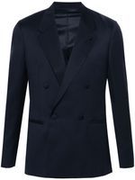 Lardini blazer boutonné à détail de broche - Bleu