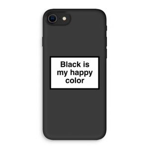 Black is my happy color: iPhone SE 2020 Biologisch afbreekbaar hoesje