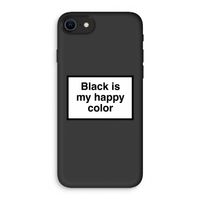 Black is my happy color: iPhone SE 2020 Biologisch afbreekbaar hoesje