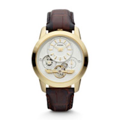 Horlogeband Fossil CH2882 Leder Bruin 22mm